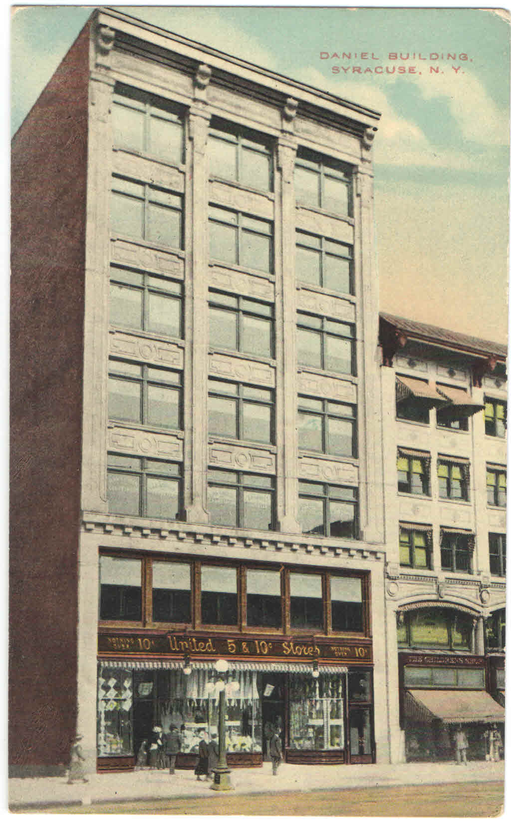 United 5-10 Cent store postcard