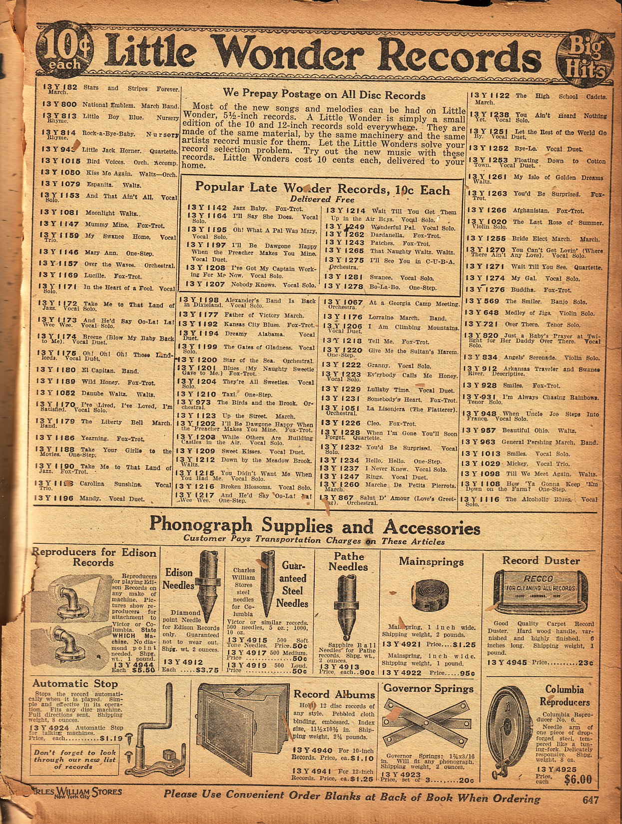 1920 The Charles William Stores