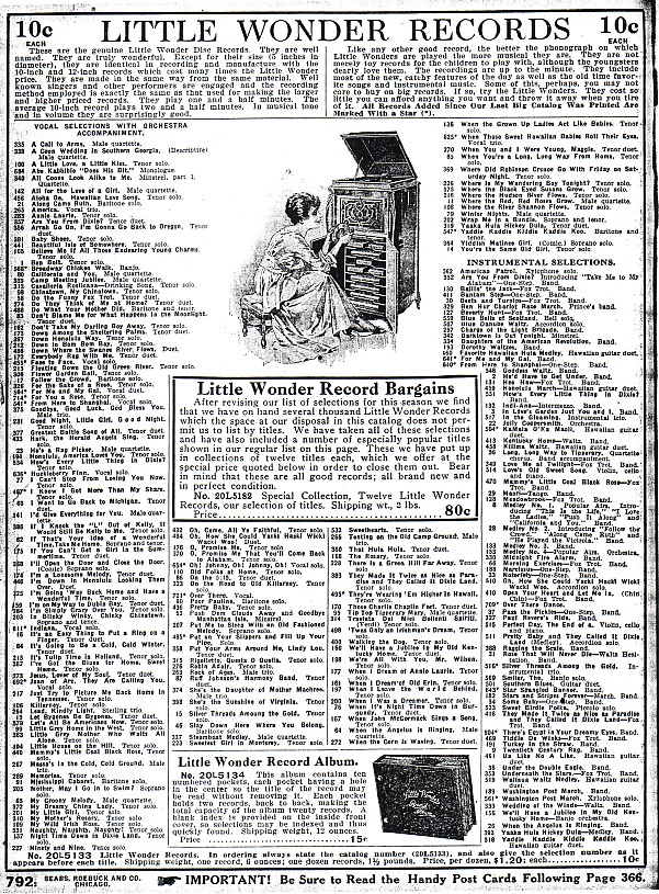 Sears catalogue #136 - 1918