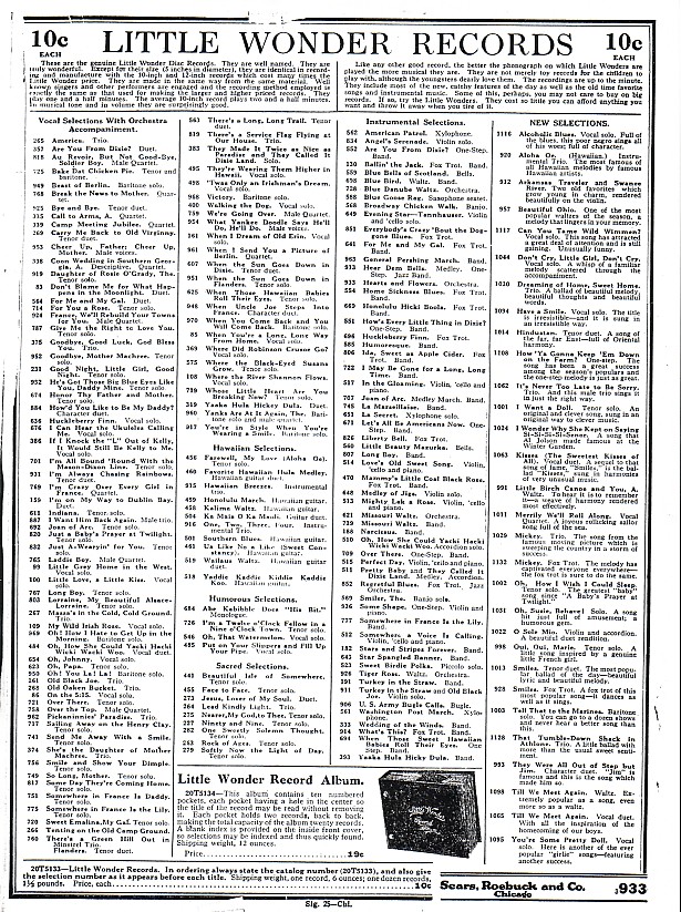 Sears catalogue #139 - 1919