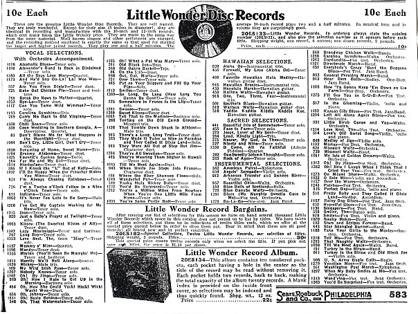 Sears catalogue #142 - 1921