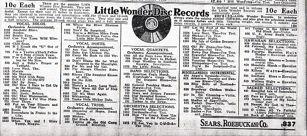 Sears catalogue #143 - 1921